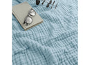 Extra Large Muslin Cotton Blanket for Adults - Sky Blue