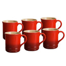 Ceramic Mugs Set - 6 Piece