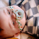 4pk Silicone Pacifier - Clear/Blue/Green