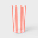 18 Fl Oz Striped Tumblers - Set of 4