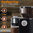 Electric Burr Coffee Grinder - For Espresso, Drip, and French Press