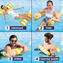 4-in-1 Monterey Hammock Water Float - Golden Sunshine