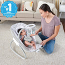 2-in-1 Multi-Direction Compact Baby Swing & Rocker - Grey