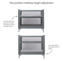 Mesh 2-in-1 Mini Crib - Gray