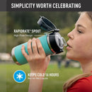 Water Bottle with Spout - Navy