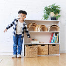 3-Shelf Storage Cabinet - White Wash
