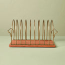 Vinyl Storage Solution - Wood/Brass