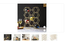 Stylish 11 Bottle Wine Rack - Black