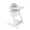 Tripp Trapp High Chair Complete - White With Nordic Blue Cushion