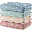 Muslin Swaddle Blankets - Pack of 4