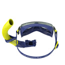Adult Travel Mask and Snorkel Set - Navy/Yellow