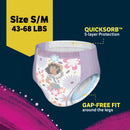Disposable Nighttime Underwear for Girls - Size S/M - 14ct