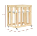 Pogo 8-in-1 Convertible Crib w/All-Stages Conversion Kits in Blonde