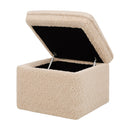 Cali Storage Ottoman - Chai Shearling