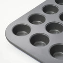 24ct Nonstick Aluminized Steel Mini Muffin Pan Gray - ™
