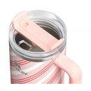 40 oz Insulated Stainless Steel Tumbler - Pink Stripe