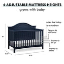 Nolan 4-in-1 Convertible Crib - Navy