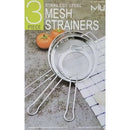 Stainless Steel Mesh Strainers - 3 Piece Set