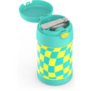 Kids' 16oz FUNtainer Stainless Steel Food Jar - Teal Checkers