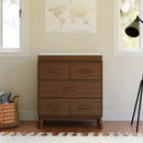 Scoot 3-Drawer Changer Dresser - Natural Walnut