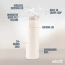 Insulated Stainless Steel Water Bottle - Tonal Cream
