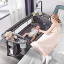 Baby Bassinet Bedside Crib - Grey