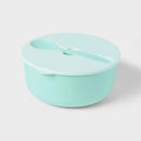 128.5oz Lidded Serve Bowl with Utensil - Mint
