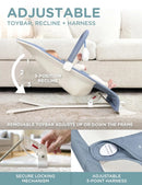 Portable Baby Bouncer - Organic Dusty Blue