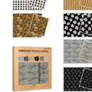 Eco-Friendly Swedish Dishcloths - 12-Piece Set in Grey and Beige