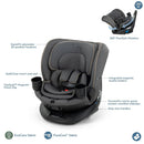 Andi 360° Rotating All-in-One Convertible Car Seat - Escargot
