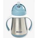 Stainless Steel Straw Cup - Blue
