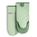 KITCHENAID Beacon Two-Tone Oven Mitt 2-Pack Set, Pistachio/Graphite Green, 5.75"x13"