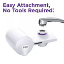 Faucet Mount Water Filtration System - Powerful Lead Reduction - White