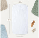 Large Muslin Burp Cloths - White, Pack of 10