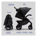 Bravo 3-in-1 Quick-Fold Trio Travel System - Ombra