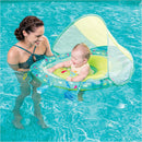 Inflatable Infant Spring Float with Canopy - Turquoise
