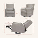 Kiwi Glider Power Recliner with Electronic Control and USB - Performance Gray