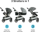Modes Pramette 3-in-1 Travel System, Ontario, Grey