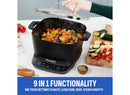 STIRMAX 7.5 Quart Digital Multi-Cooker with Automatic Paddle to Stir and Shred, 9 in 1 programable to Saute, Sear, and Brown Food Before Simmering