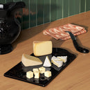 Stoneware Cheese Board with Knife Black - Threshold™