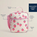 Lunch Box - Strawberry: Zipper Closure, Classic Molded, Polyester