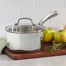 Classic 2.5qt Stainless Steel Saucepan with Cover