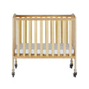 Folding Portable Mini Crib - Natural