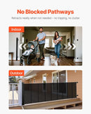 Retractable Baby Gate - Black