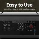 ExacTemp 12 Quart 5-in-1 Air Fryer with Integrated Smart Thermometer 28 Presets - Black