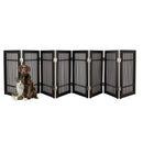 Foldable Indoor Dog Gate - Brown