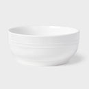 12-Piece White Stoneware Dinnerware Set