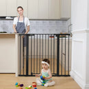 Extra Tall Baby Gate for Stairs and Doorways - Black
