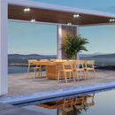 EcoSmart Fire - Gin 90" (Dining) Rectangular Concrete Fire Pit Table