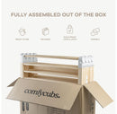 Foldable Wooden Baby Playpen - Natural Wood